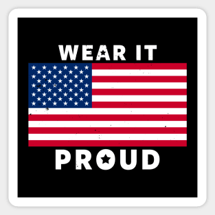 Proud American Flag Day America USA Independence Day 4th of July Gift For Americans Sticker